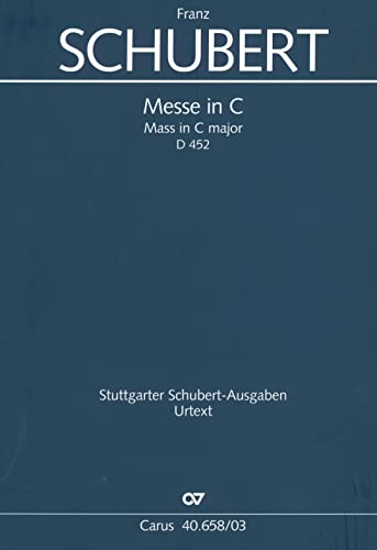 Messe in C (Klavierauszug): D 452, 1816