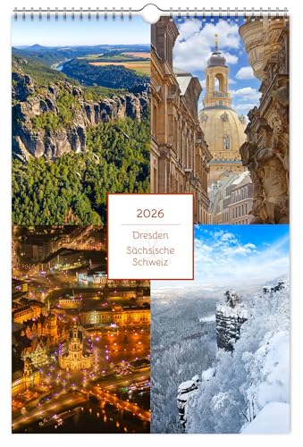 Kalender Dresden und Sächsische Schweiz 2026: | 20 x 30 cm | weißes Kalendarium Kalender Dresden und Sächsische Schweiz 2026: | 20 x 30 cm | weißes Kalendarium von K4Verlag