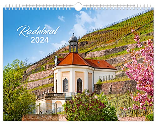 Kalender Radebeul 2024: | 40 x 30 cm | schwarzes Kalendarium