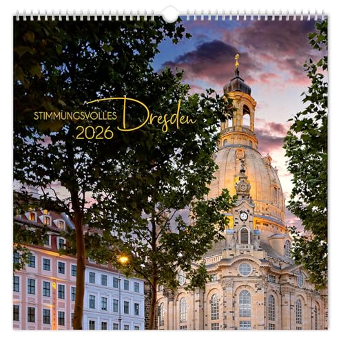 Kalender Stimmungsvolles Dresden 2026: | 30 x 30 cm | schwarzes Kalendarium Kalender Stimmungsvolles Dresden 2026: | 30 x 30 cm | schwarzes Kalendarium von K4Verlag