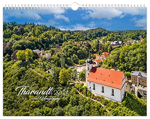 Kalender Tharandt und Umgebung 2024 | 40 x 30 cm | schwarzes Kalendarium von K4Verlag