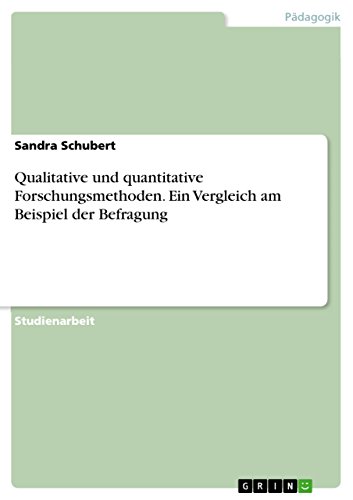 Qualitative und quantitative Forschungsmethoden. Ein Vergleich am Beispiel der Befragung