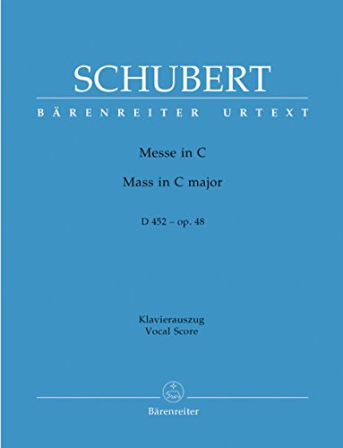 Messe C-Dur op. 48 D 452. Klavierauszug, Urtextausgabe