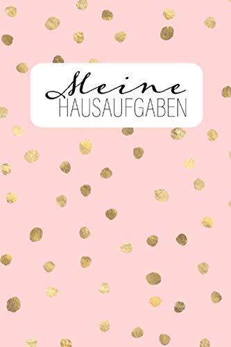 Meine Hausaufgaben: Cooles rosa Goldkonfetti Hausaufgabenheft für Teenager-Mädchen