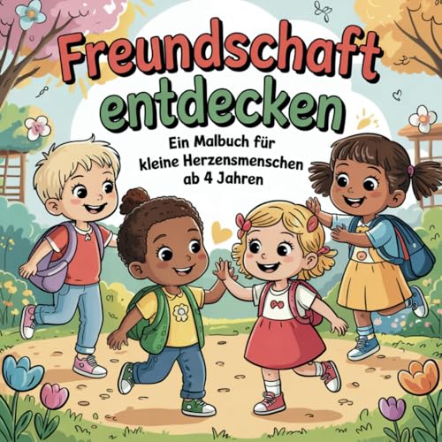 Freundschaft entdecken - Ein Malbuch für kleine Herzensmenschen ab 4 Jahren von Independently published