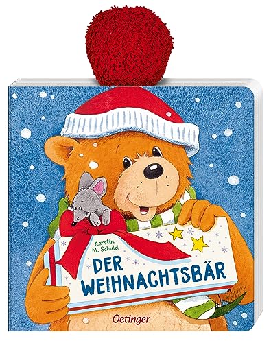 Der Weihnachtsbär: Mit weichem Mützenbommel zum Spielen