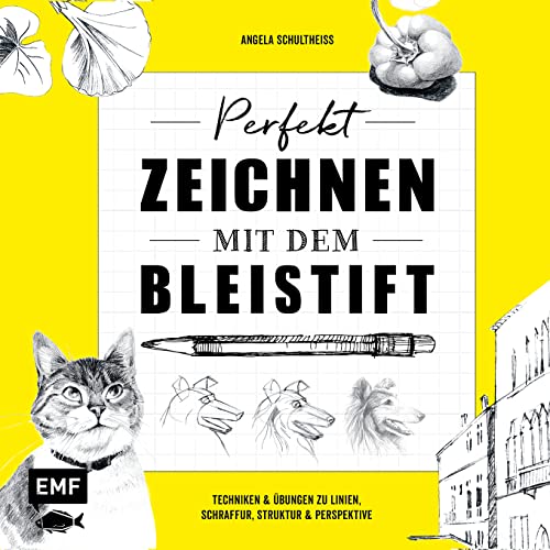 Perfekt zeichnen mit dem Bleistift: Techniken & Übungen zu Linien, Schraffur, Struktur & Perspektive