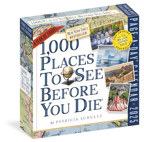 1,000 Places to See Before You Die Page-A-Day® Calendar 2025: A Year of Travel von Workman Calendars
