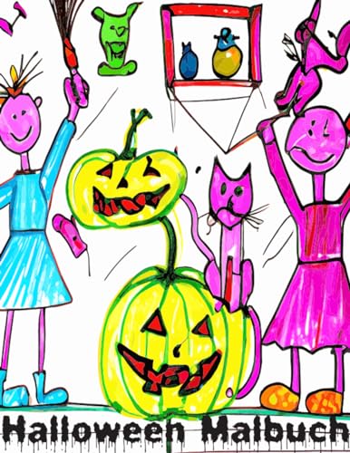 Halloween Malbuch: Spukhafte Szenen - Lernspaß - Kinderfreundlich