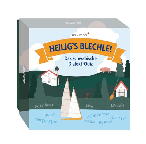 Heiligs Blechle! Schwäbisches Dialekt-Quiz – 66 Karten voller Schwaben-Charme, witzige Mundart, lustige Wörter & Rätsel für Spieleabende, Familie und originelle Geschenke! von Ars Vivendi