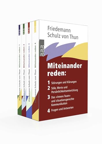 Miteinander reden 1– 4 (Faltschachtel): Störungen und Klärungen / Stile, Werte und Persönlichkeitsentwicklung / Das «Innere Team» und situationsgerechte Kommunikation / Fragen und Antworten