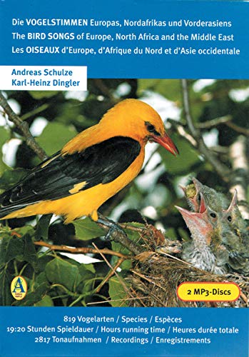 Die Vogelstimmen Europas, Nordafrikas und Vorderasiens, 2 MP3-Discs: 819 Vogelarten /Species /Espèces