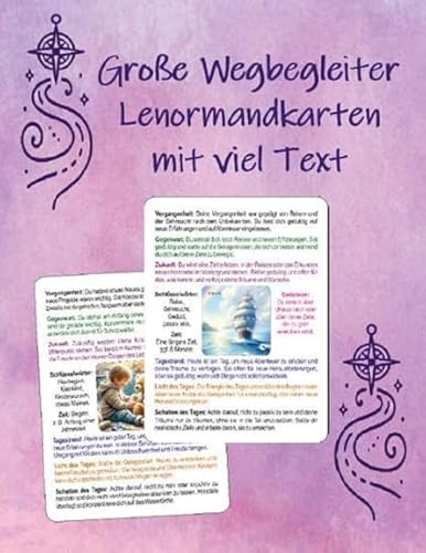 Große Wegbegleiter Lenormandkarten mit viel Text Große Wegbegleiter Lenormandkarten mit viel Text von Schulze, Angelina