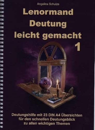 Lenormand Deutung leicht gemacht 1: Deutungshilfe mit 23 DIN A4 Übersichten für den schnellen Deutungsblick zu allen wichtigen Themen Lenormand Deutung leicht gemacht 1: Deutungshilfe mit 23 DIN A4 Übersichten für den schnellen Deutungsblick zu allen wichtigen Themen von Angelina Schulze Verlag