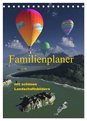 Familienplaner mit schönen Landschaftsbildern (Tischkalender 2024 DIN A5 hoch), CALVENDO Monatskalender von CALVENDO