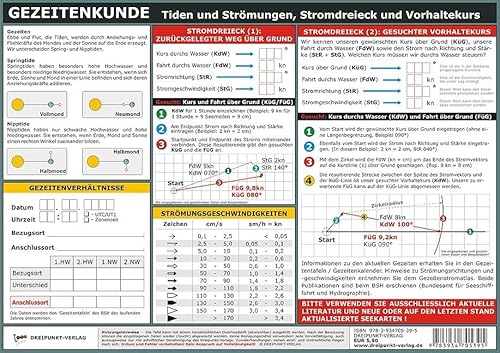 Gezeitenkunde: Tiden und Strömungen, Stromdreieck und Vorhaltekurs