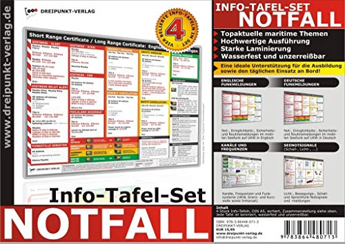 Info-Tafel-Set Notfall: 4 beliebte Info-Tafeln im Set (DIN A5)