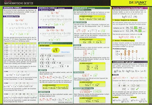 Mathematische Gesetze: Rechengesetze, Rechenregeln und Hilfsmittel von Dreipunkt Verlag