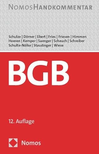 Bürgerliches Gesetzbuch: Handkommentar von Nomos