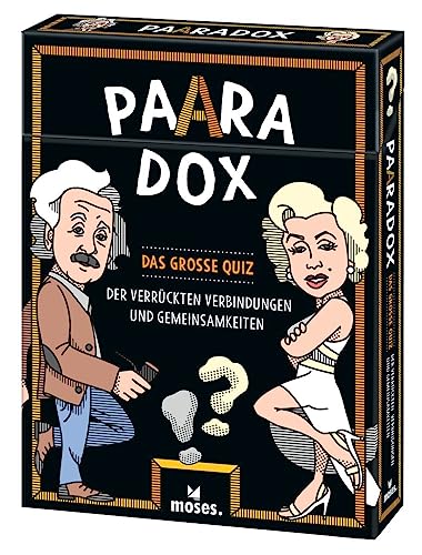 Moses. Paaradox – Das große Quiz zu den seltsamsten Paarverbindungen, eine „paaradoxe“ Sammlung von unglaublichen und amüsanten Facts, das ungewöhnliche paradoxe Rate-Quiz von Autor Georg Schumacher von Moses Verlag