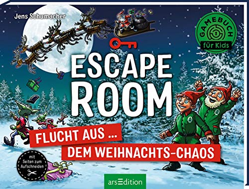 Escape Room – Flucht aus dem Weihnachts-Chaos: Mit Seiten zum Aufschneiden | Escape-Krimi für Kinder mit vielen spannenden Rätseln Escape Room – Flucht aus dem Weihnachts-Chaos: Mit Seiten zum Aufschneiden | Escape-Krimi für Kinder mit vielen spannenden Rätseln