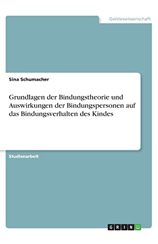 Grundlagen der Bindungstheorie und Auswirkungen der Bindungspersonen auf das Bindungsverhalten des Kindes