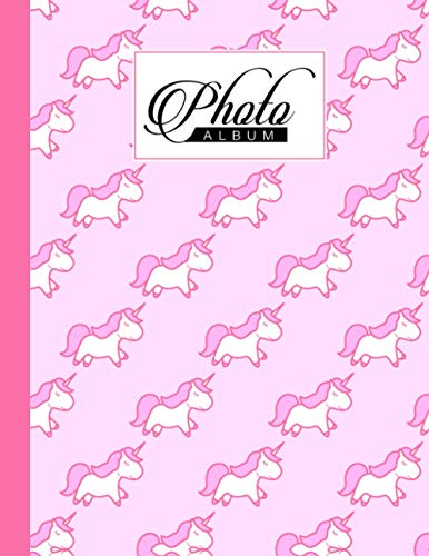 Photo Album: Cute Unicorn Photo Album, Large Photo Albums with Writing Space Memo, Extra Large Capacity Picture Album, Family, Baby, Wedding, Travel Photo Book, 120 Pages, Size 8.5" x 11" von Independently published