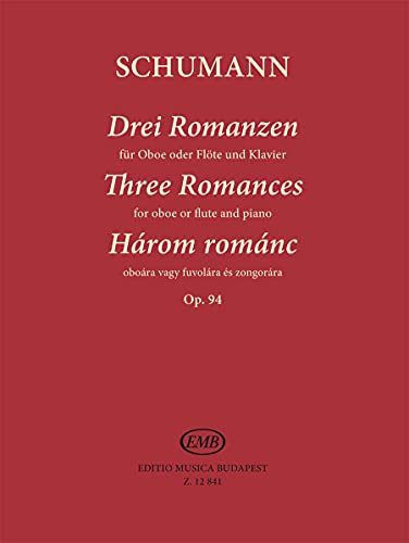 Three Romances for oboe or flute and piano Op. 94