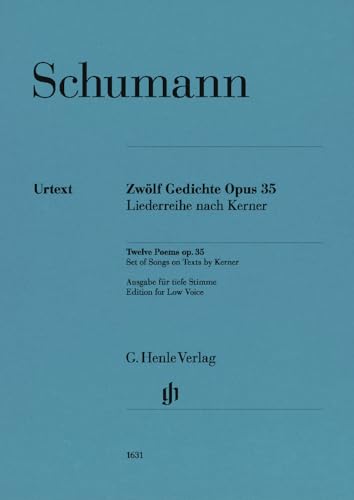 Twelve Poems Op. 35, Set of Songs on Texts by Kerner Low Voice and Piano (Multilingual Edition)
