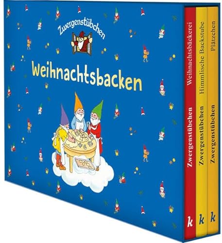 Zwergenstübchen-Schuber - Weihnachtsbacken: 3 Backbücher in einer Sammelbox: Himmlische Backstube, Weihnachtsbäckerei, Plätzchen (Zwergenstübchen - ... und Kochbücher für Kinder, Eltern, Familien) von Kaufmann, Ernst