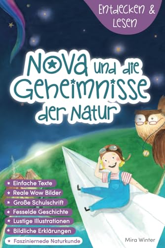 Entdecken & Lesen: Nova und die Geheimnisse der Natur | Wissen für Clevere Kids | inkl. Malseiten & Antolin Quiz | Sach- & Lesebuch 2. / 3. Klasse von BM SiiMPO Verlag