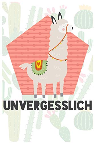 Unvergesslich: Diskretes Passwort Buch mit Register zum Verwalten und Organisieren von Internet Zugangsdaten | Mit süßer Lama Illustration