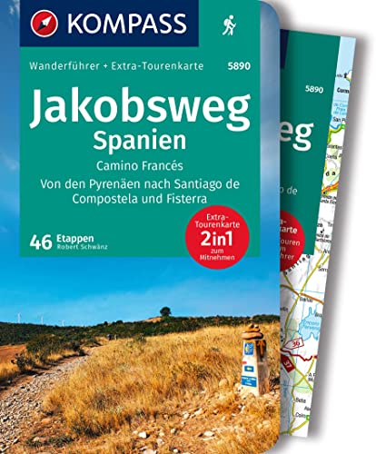 KOMPASS Wanderführer Jakobsweg Spanien, Camino Francés. Von den Pyrenäen nach Santiago de Compostela und Fisterra, 60 Etappen mit Extra-Tourenkarte: GPS-Daten zum Download KOMPASS Wanderführer Jakobsweg Spanien, Camino Francés. Von den Pyrenäen nach Santiago de Compostela und Fisterra, 60 Etappen mit Extra-Tourenkarte: GPS-Daten zum Download