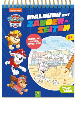 PAW Patrol Malbuch mit Zauberseiten: PAW Patrol Malbuch mit Zauberseiten. Für Kinder ab 5 Jahren: Ausmalen und verborgene Details entdecken | Spannende Abenteuer mit Chase, Marshall & Co. von Schwager & Steinlein Verlag GmbH