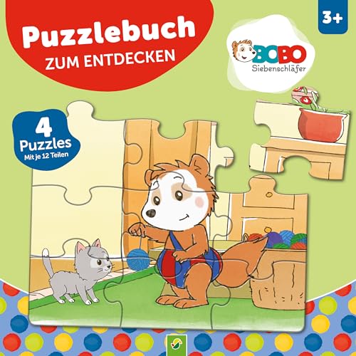 Bobo Siebenschläfer Puzzlebuch zum Entdecken: 4 Puzzles mit je 12 Teilen | Für Kinder ab 3 Jahren Bobo Siebenschläfer Puzzlebuch zum Entdecken: 4 Puzzles mit je 12 Teilen | Für Kinder ab 3 Jahren