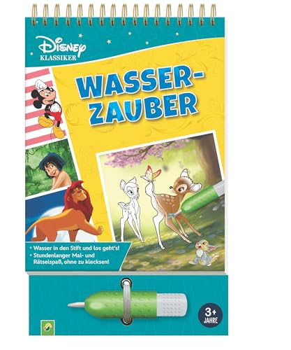 Disney Klassiker Wasserzauber - einfach mit Wasser malen: Malbuch mit Wassertankstift für Kinder ab 3 Jahren Disney Klassiker Wasserzauber - einfach mit Wasser malen: Malbuch mit Wassertankstift für Kinder ab 3 Jahren von Schwager & Steinlein Verlag GmbH