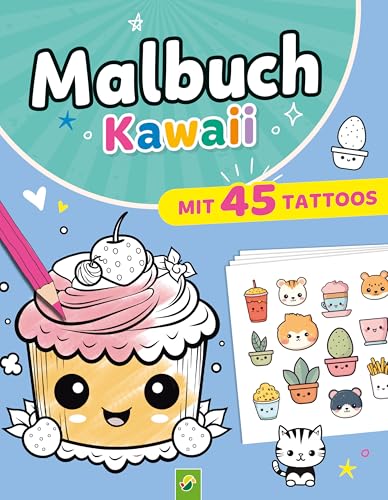 Malbuch Kawaii mit 45 Tattoos: Nit 4 Tattoo-Bögen made in Germany I hautfreundlich und sicher Malbuch Kawaii mit 45 Tattoos: Nit 4 Tattoo-Bögen made in Germany I hautfreundlich und sicher