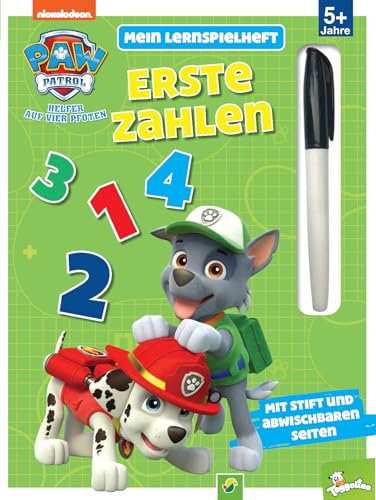 Mein Lernspielheft PAW Patrol Erste Zahlen: Ab 5 Jahren. Mit Stift und abwischbaren Seiten Mein Lernspielheft PAW Patrol Erste Zahlen: Ab 5 Jahren. Mit Stift und abwischbaren Seiten