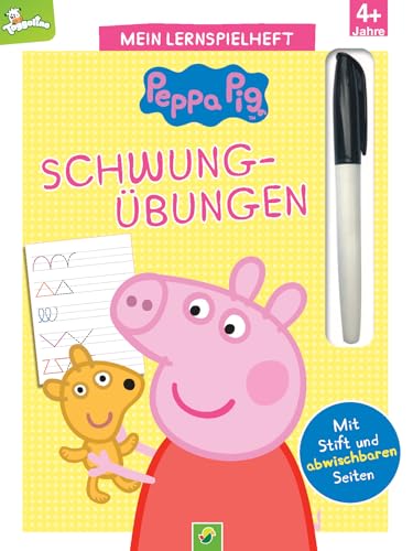 Mein Lernspielheft Peppa Pig Schwungübungen: Ab 4 Jahren. Mit Stift und abwischbaren Seiten Mein Lernspielheft Peppa Pig Schwungübungen: Ab 4 Jahren. Mit Stift und abwischbaren Seiten