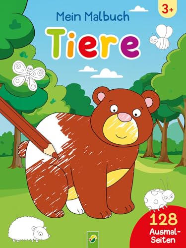 Mein Malbuch Tiere I Ab 3 Jahren: Deine Lieblingstiere auf 128 Ausmalseiten von Schwager & Steinlein Verlag GmbH