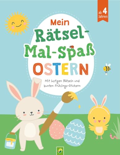 Mein Rätsel-Mal-Spaß Ostern | Für Kinder ab 4 Jahren: Mit lustigen Rätseln und bunten Frühlingsstickern Mein Rätsel-Mal-Spaß Ostern | Für Kinder ab 4 Jahren: Mit lustigen Rätseln und bunten Frühlingsstickern