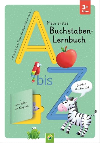 Mein erstes BuchstabenLernbuch mit Spurrillen und Klappen: Fahre mit dem Finger die Zahlen nach und öffne die Klappen I Ab 3 Jahren von Schwager & Steinlein Verlag GmbH