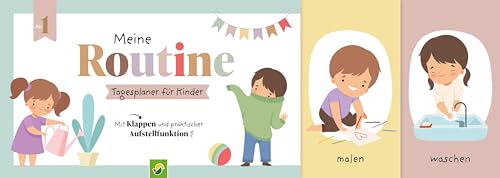 Meine Routine - Tagesplaner für Kinder: Mit Klappen und parktischer Aufstellfunktion I Ab 1 Jahr Meine Routine - Tagesplaner für Kinder: Mit Klappen und parktischer Aufstellfunktion I Ab 1 Jahr