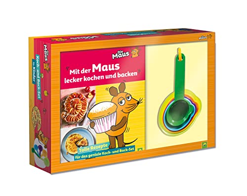 Mit der Maus lecker kochen und backen: Tolles Set mit Rezept-Buch und 5 Messbechern | Ab 3 Jahren (Die Sendung mit der Maus) von Schwager & Steinlein Verlag GmbH