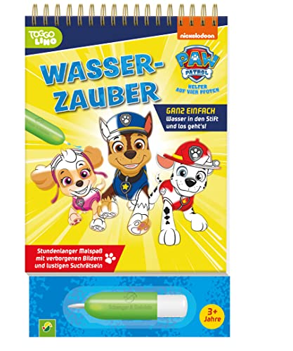 PAW Patrol Wasserzauber - einfach mit Wasser malen!: Malbuch mit Wassertankstift für Kinder ab 3 Jahren