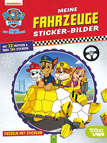 PAW Patrol: Meine Fahrzeuge Sticker-Bilder: Mit 22 Motiven und über 380 Stickern. Für Kinder ab 4 Jahren | Puzzeln mit Stickern