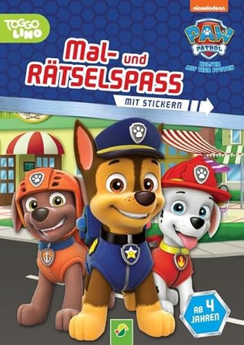 Paw Patrol Mal- und Rätselspaß: Mit Stickern