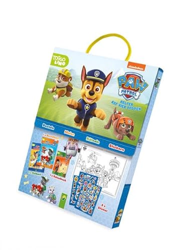 Paw Patrol Spaß-Set: Set mit Malbuch, Bastelbuch, Rätselbuch und Stickern von Schwager & Steinlein Verlag GmbH
