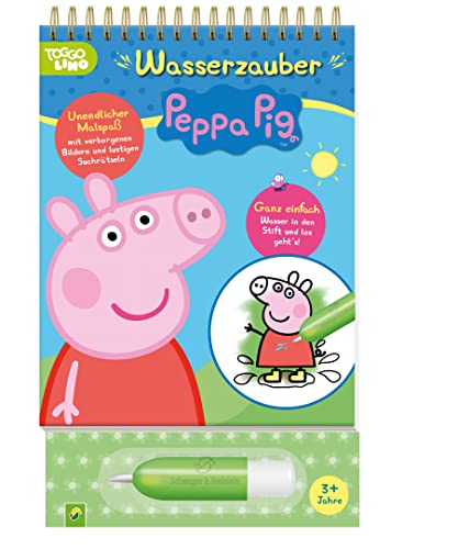 Peppa Pig Wasserzauber - einfach mit Wasser malen!: Malbuch mit Wassertankstift für Kinder ab 3 Jahren von Schwager & Steinlein Verlag GmbH