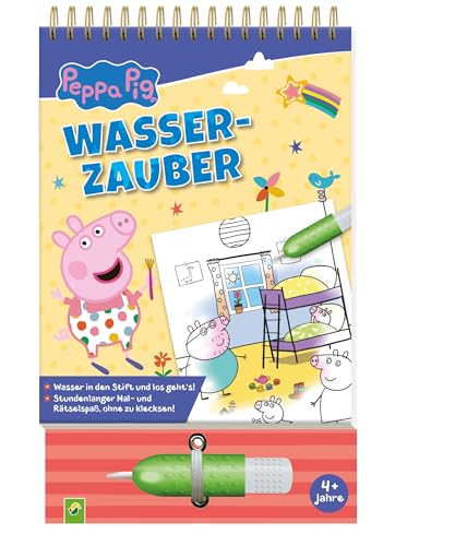 Peppa Pig Wasserzauber - einfach mit Wasser malen: Malbuch mit Wassertankstift für Kinder ab 3 Jahren von Schwager & Steinlein Verlag GmbH
